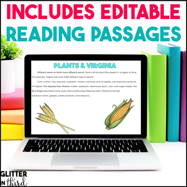 2nd Grade Plants as Resources Activities & Reading Passages for Google Classroom