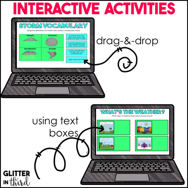 2nd Grade Weather Activities & Reading Passages for Google Classroom