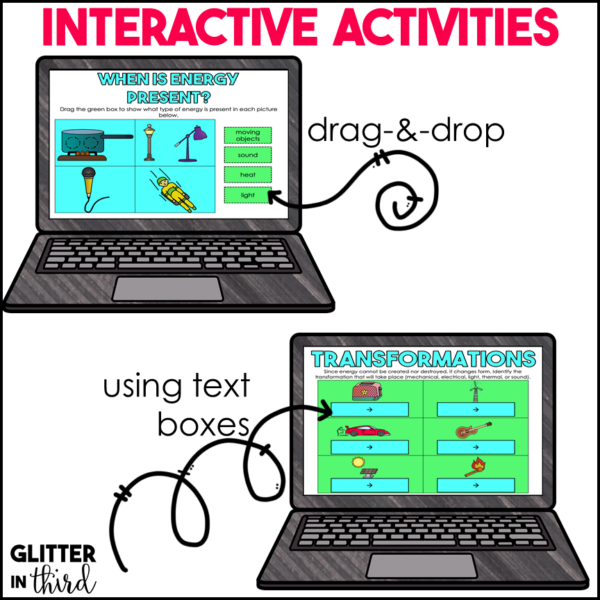 Forms of Energy Activities & Reading Passages for Google Classroom