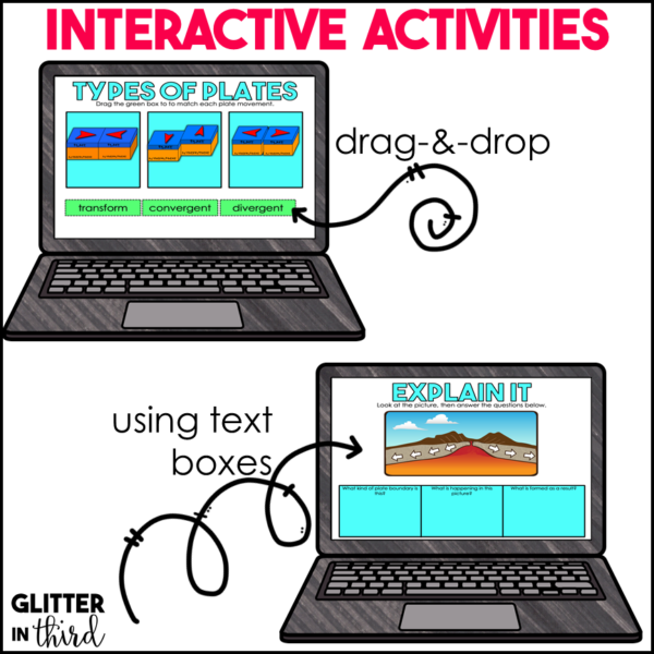 Plate Tectonics Activities & Reading Passages for Google Classroom