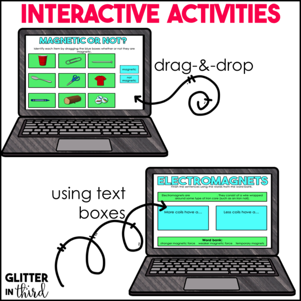 Electromagnets Activities & Reading Passages for Google Classroom