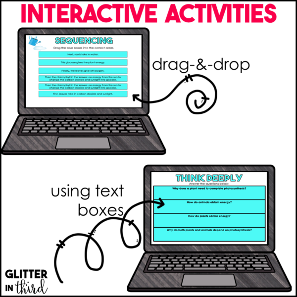 Photosynthesis Activities & Reading Passages for Google Classroom