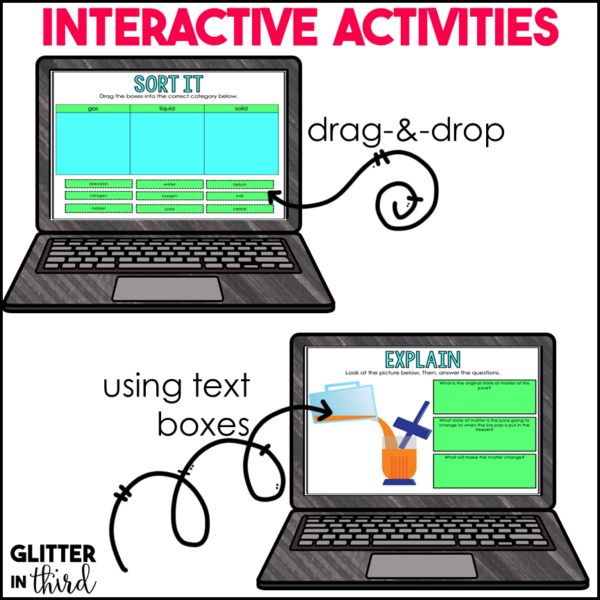 States of Matter Activities & Reading Passages for Google Classroom