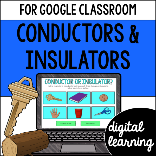 Conductors & Insulators Activities & Reading Passages for Google Classroom