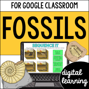 Fossils Activities & Reading Passages for Google Classroom