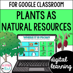 2nd Grade Plants as Resources Activities & Reading Passages for Google Classroom