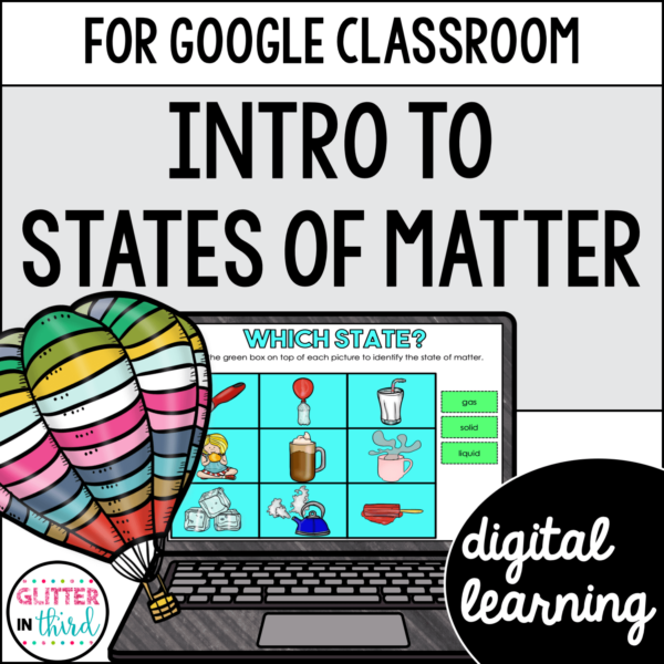 2nd Grade States of Matter Activities & Reading Passages for Google Classroom