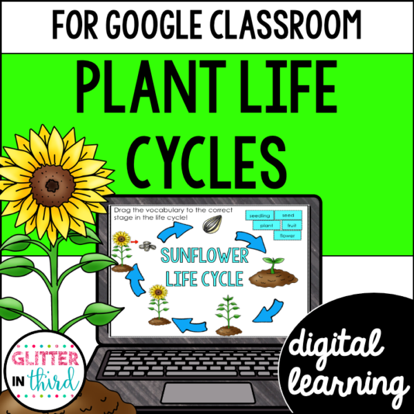 Plant Life Cycles Activities & Reading Passages for Google Classroom