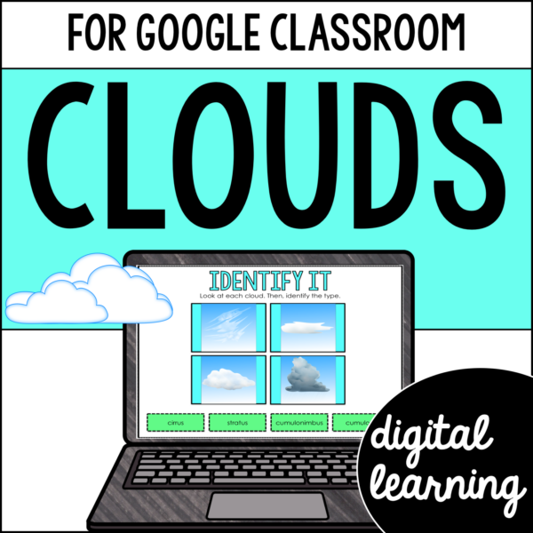 Clouds Activities & Reading Passages for Google Classroom