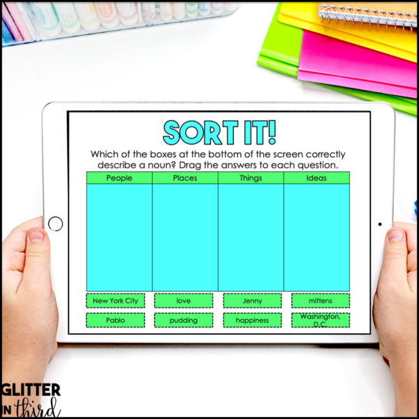 Nouns Sort & Activities for Google Classroom Digital Resources