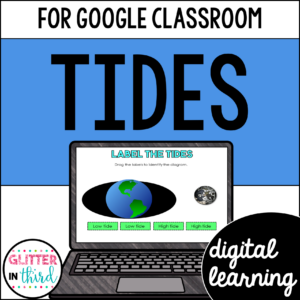 Moon and Ocean Tides Activities & Reading Passages for Google Classroom