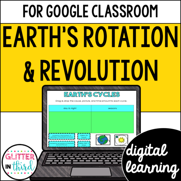 Earth's Rotation and Revolution Activities & Reading Passages for Google Classroom