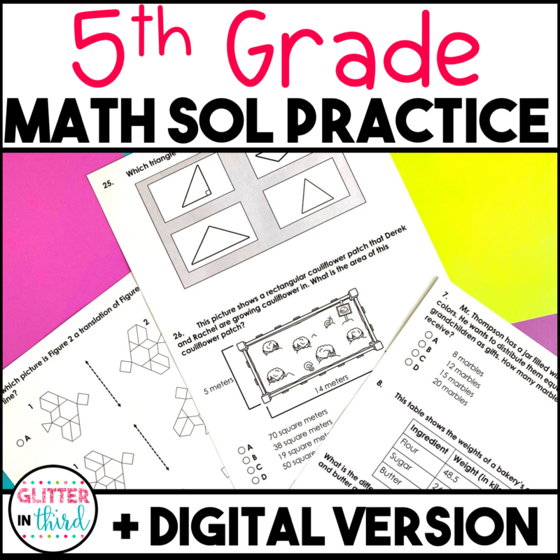 5th Grade Math SOL Review Practice