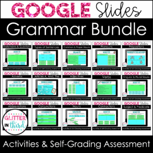 digital google slides grammar 3rd