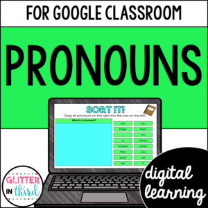 Pronouns Activities for Google Classroom Digital Resources