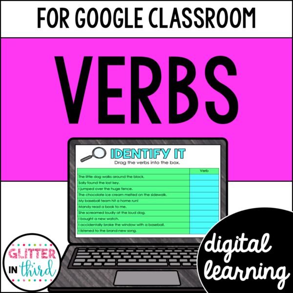 Verbs Activities for Google Classroom Digital Resources