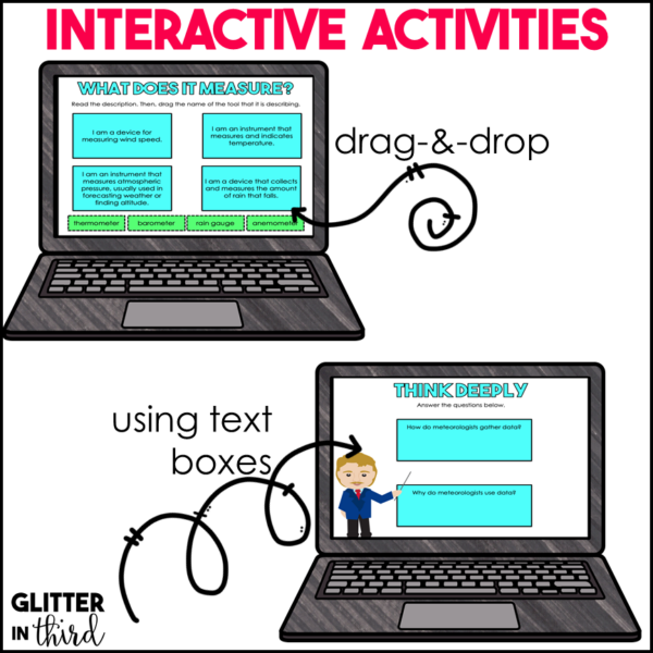 Weather Tools Activities & Reading Passages for Google Classroom