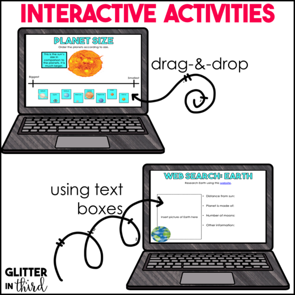 Solar System and Planets Activities & Reading Passages for Google Classroom