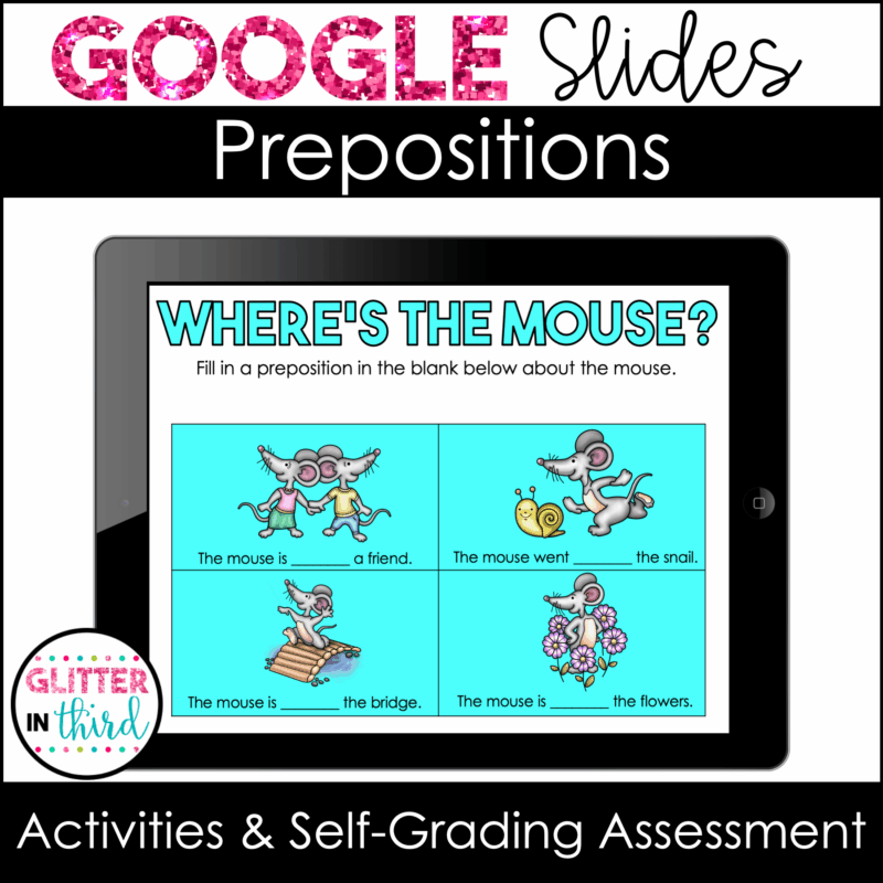 prepositions digital google slides grammar 3rd