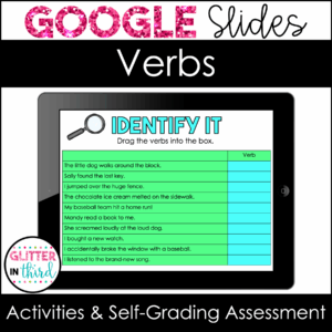 verbs digital google slides grammar 3rd