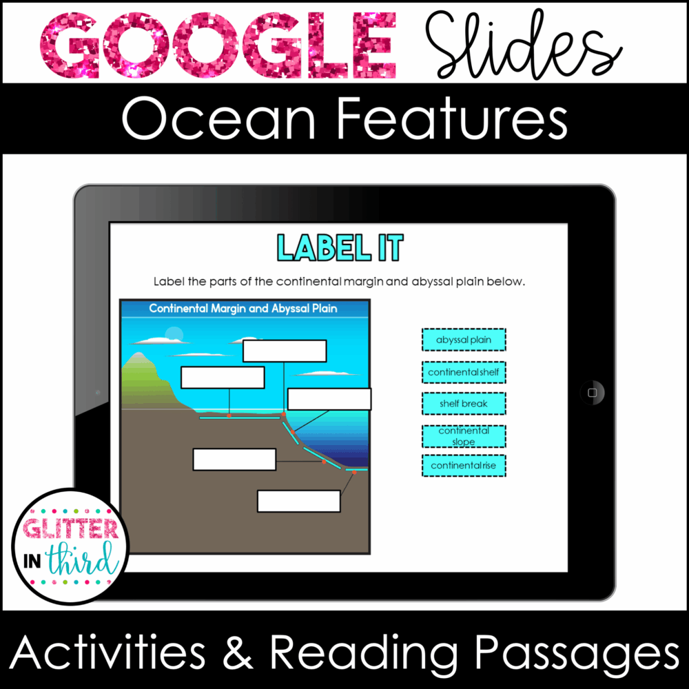 Ocean Floor Activities & Reading Passages for Google Classroom ...