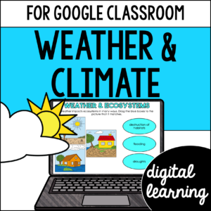 Weather & Climate Activities & Reading Passages for Google Classroom