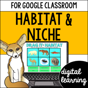 Habitat, Niche, and dichotomous key Activities & Reading Passages for Google Classroom