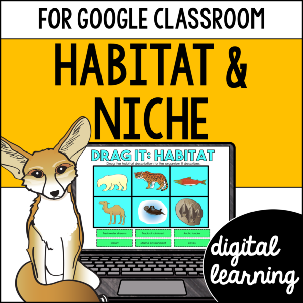 Habitat, Niche, and dichotomous key Activities & Reading Passages for Google Classroom