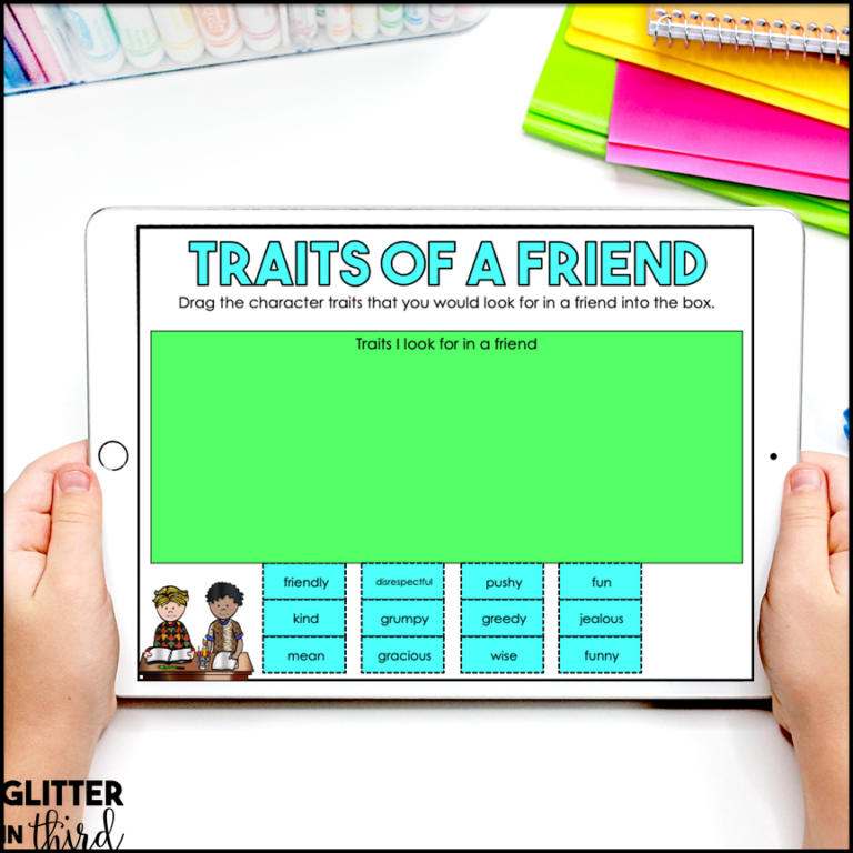 Character Traits Graphic Organizer & Activities for Google Classroom ...