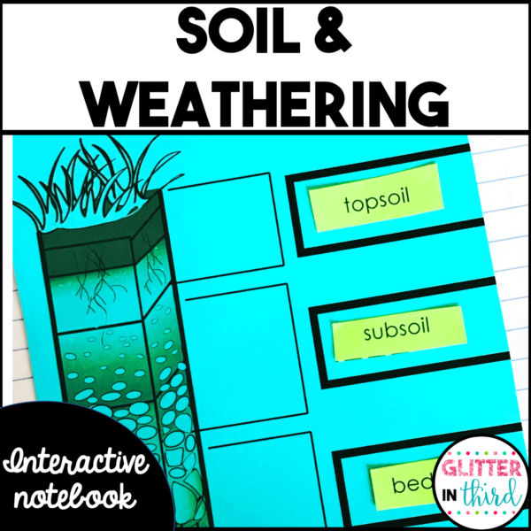 Soil Layers & Weathering activities Interactive Notebook Grade 3