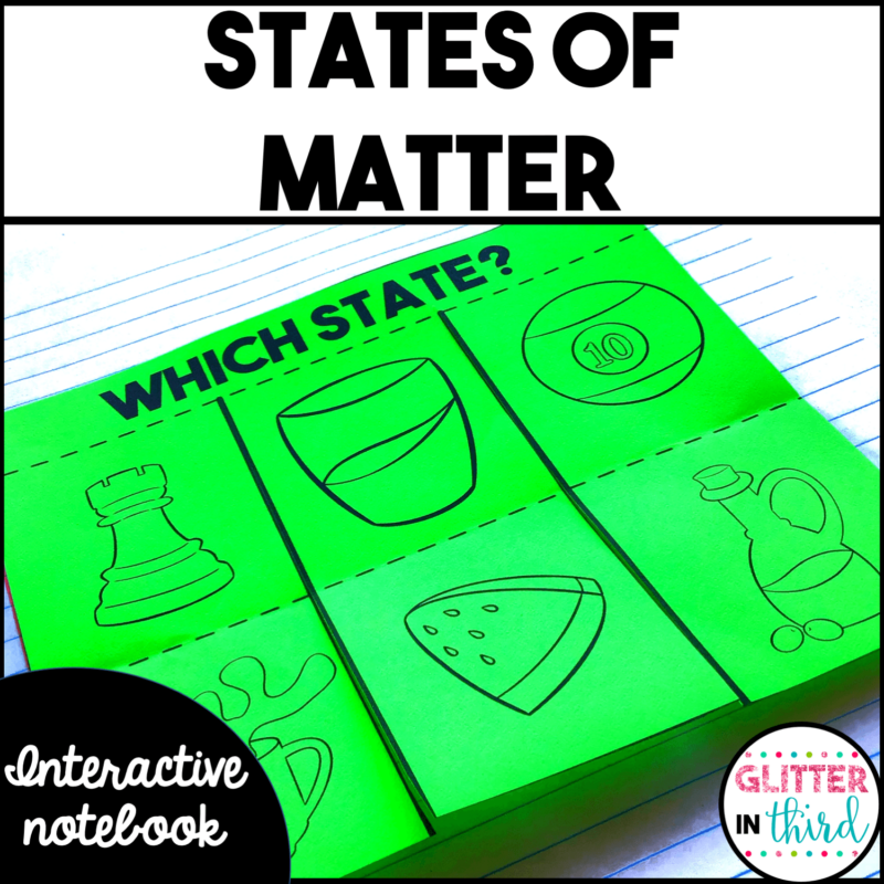 2nd Grade States of Matter Activities Interactive Notebook