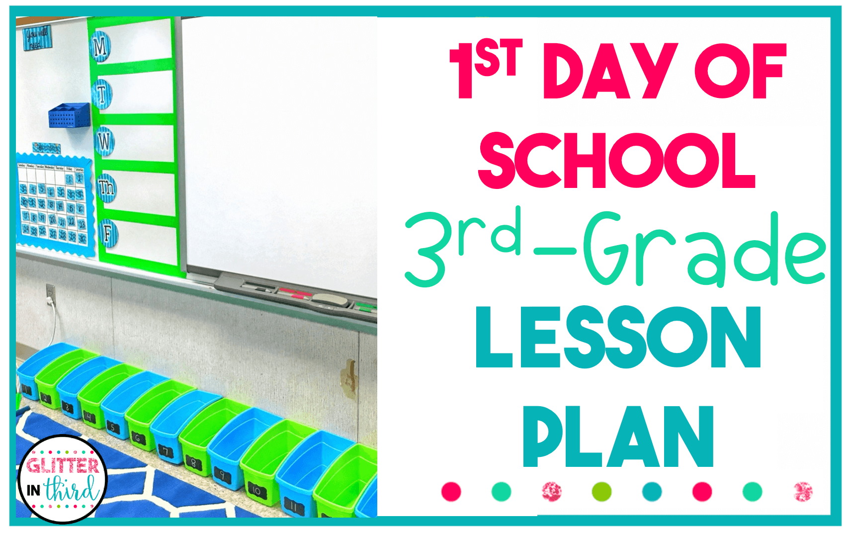 1st day 3rd grade lesson plan