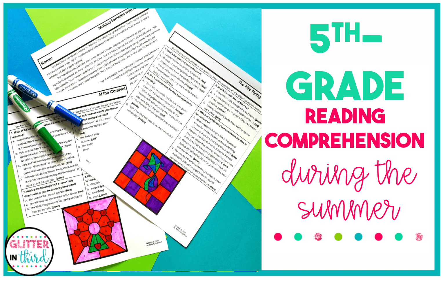 5th grade summer reading comprehension