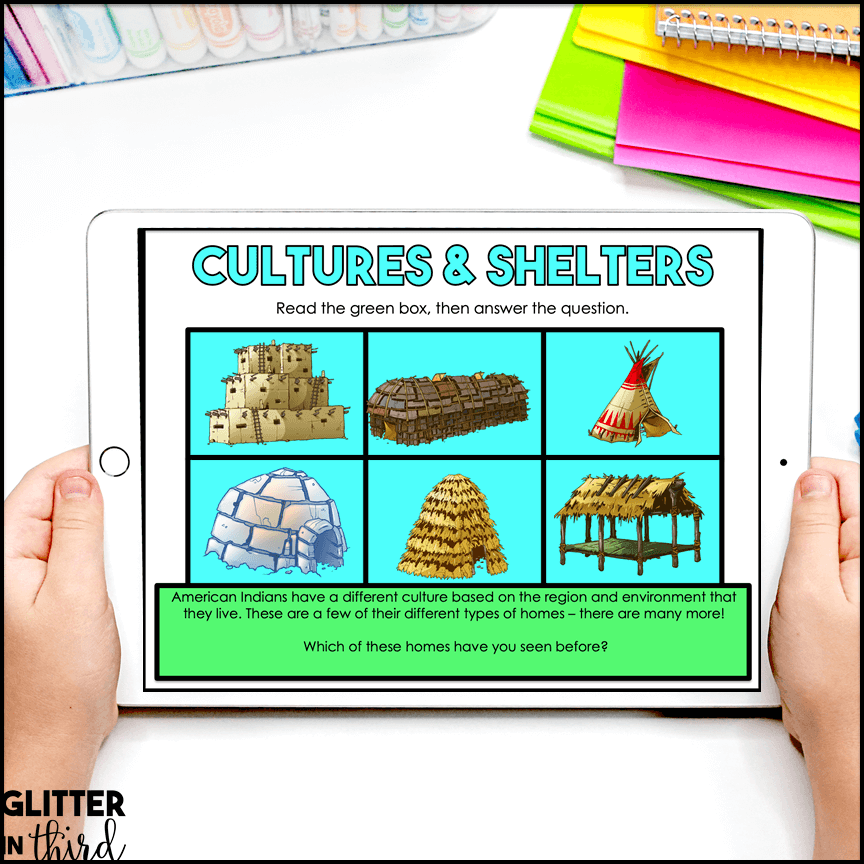 Intro to Native Americans Activities for Google Classroom Digital Resources