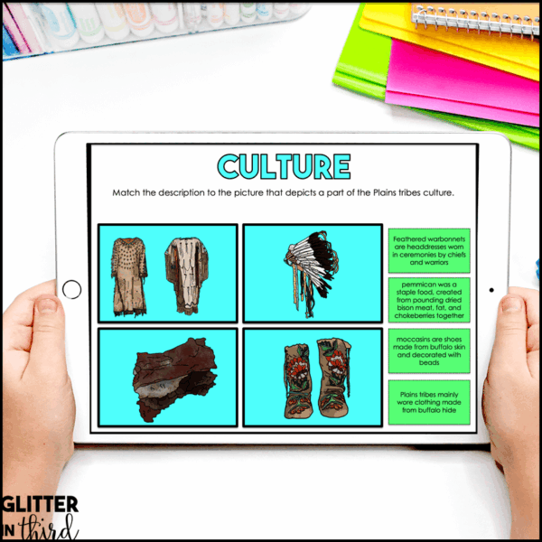 Plains Tribes Activities for Google Classroom Digital Resources