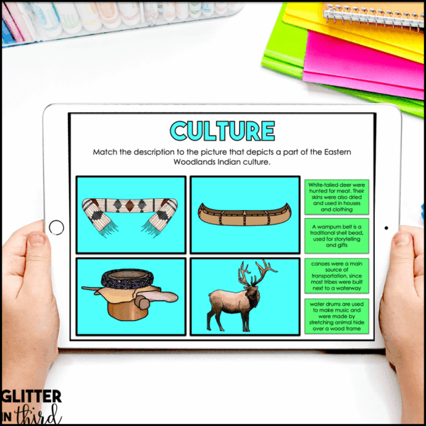 Eastern Woodlands Activities for Google Classroom Digital Resources