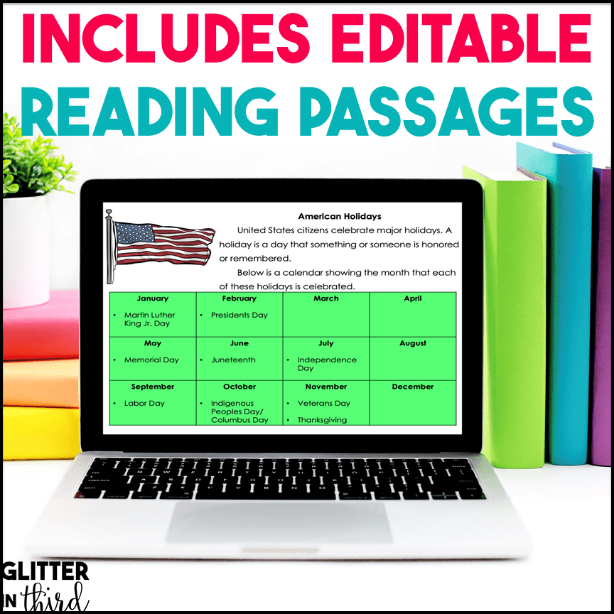 American Holidays Activities for Google Classroom Digital Resources