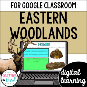 Eastern Woodlands Activities for Google Classroom Digital Resources
