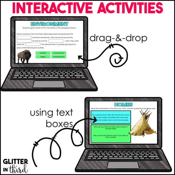 Plains Tribes Activities for Google Classroom Digital Resources