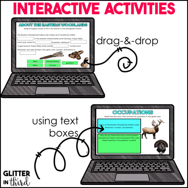 Eastern Woodlands Activities for Google Classroom Digital Resources