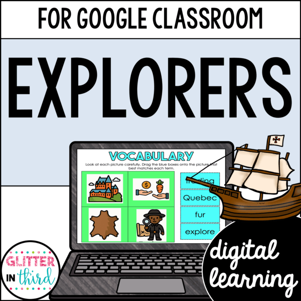 2nd Grade European Explorers Activities for Google Classroom Digital Resources