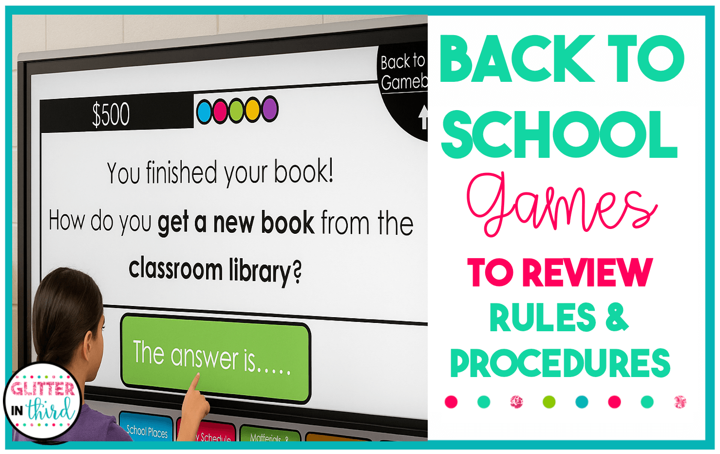 back to school game rules procedures jeopardy