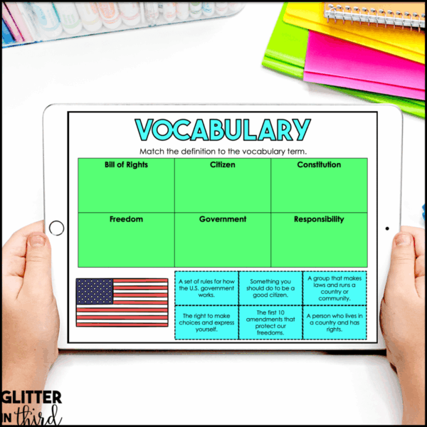 3rd grade Constitution activities Activities for Google Classroom Digital Resources