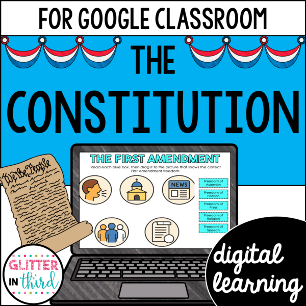 3rd grade Constitution activities Activities for Google Classroom Digital Resources