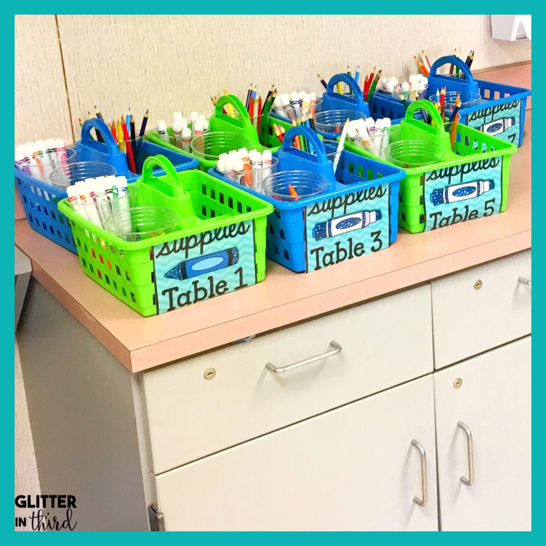 classroom supply caddies