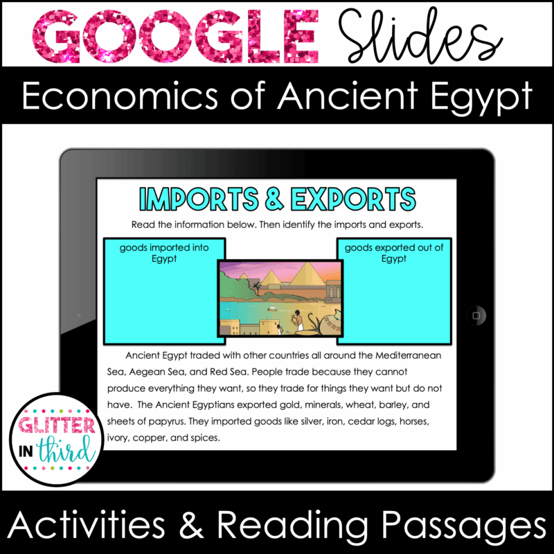 2nd grade social studies ancient egypt economics