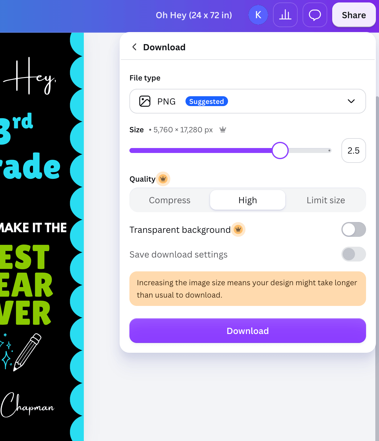 canva poster banner
