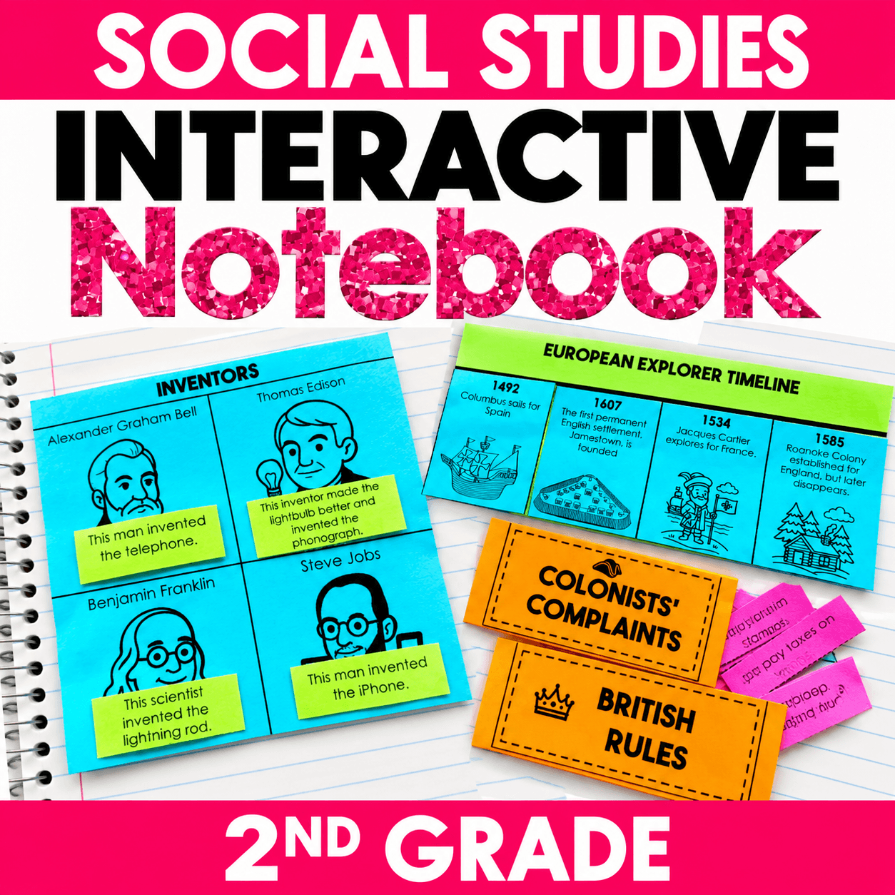 2nd grade social studies virginia sol notebook activities